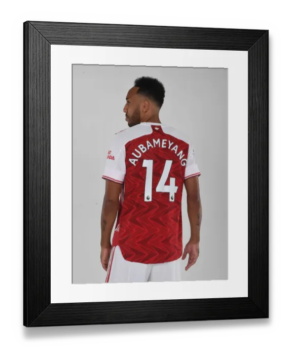 Framed Print : Arsenal Football Club: Aubameyang Leads First Team Training for 2020-21 Season