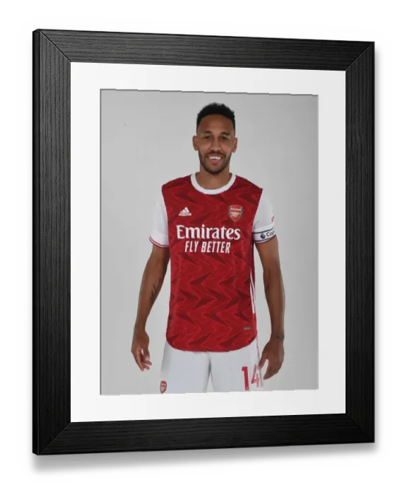 Framed Print : Arsenal Football Club: Aubameyang Leads 2020-21 First Team Training Session
