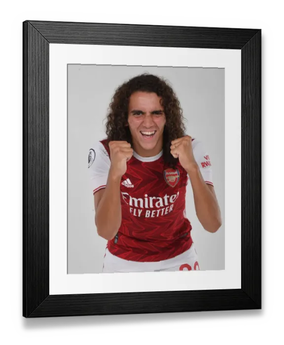 Framed Print : Arsenal's Matteo Guendouzi Gears Up for 2020-21 Season in Training