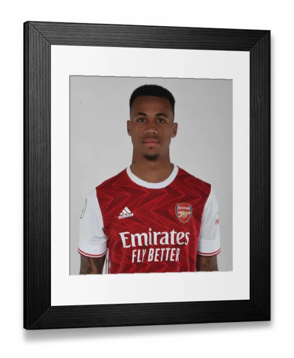 Framed Print : Arsenal's Gabriel at Training: 2020-21 First Team Photoshoot Framed Print : Arsenal's Gabriel at Training: 2020-21 First Team Photoshoot
