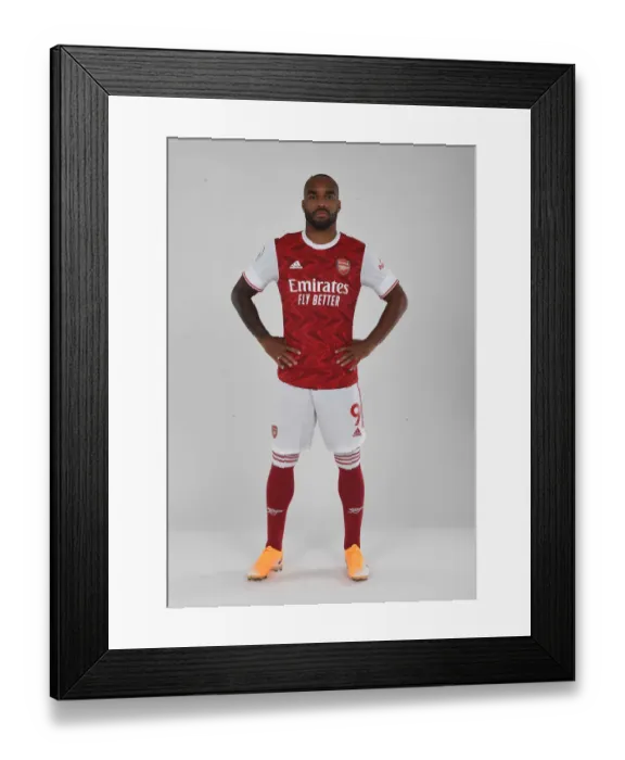 Framed Print : Arsenal Football Club: 2020-21 First Team - Alex Lacazette at Team Photocall Framed Print : Arsenal Football Club: 2020-21 First Team - Alex Lacazette at Team Photocall