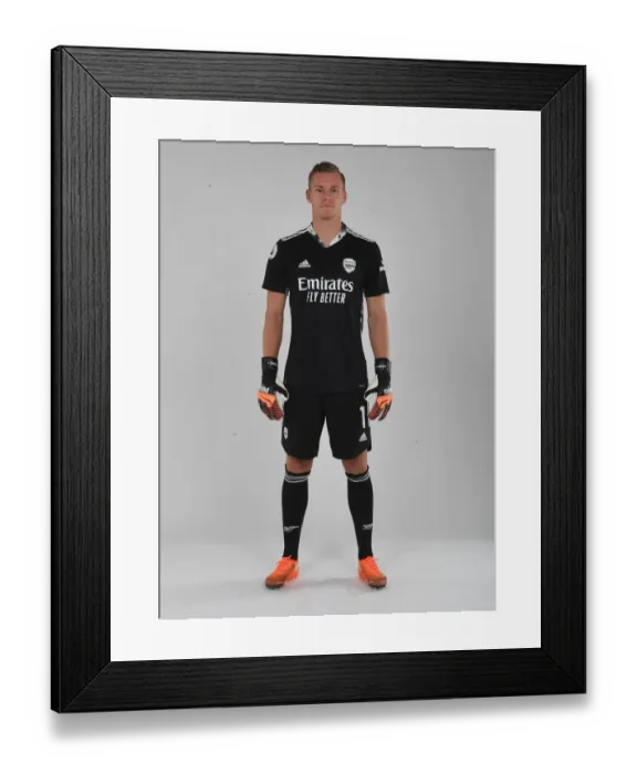 Framed Print : Arsenal FC: Bernd Leno at 2020-21 First Team Photocall Framed Print : Arsenal FC: Bernd Leno at 2020-21 First Team Photocall