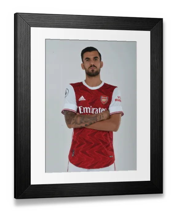 Framed Print : Arsenal FC: Dani Ceballos Training Ahead of 2020-21 Season