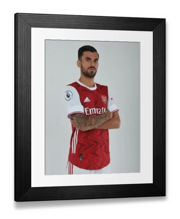 Framed Print : Arsenal Training: Dani Ceballos Focuses Ahead of 2020-21 Season