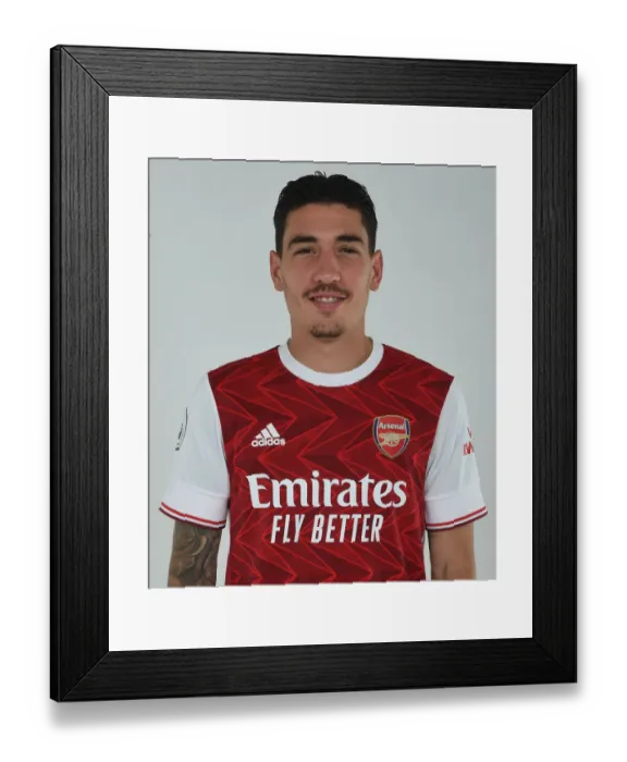 Framed Print : Arsenal's Hector Bellerin at 2020-21 First Team Photocall