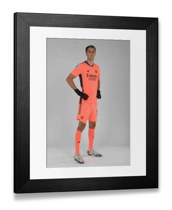 Framed Print : Arsenal First Team 2020-21: Matt Macey at Training Session in St Albans