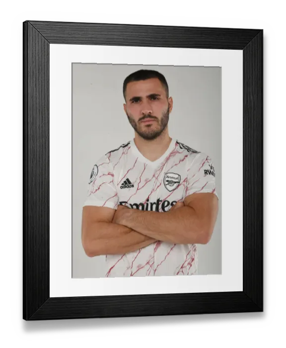 Framed Print : Arsenal Football Club: Sead Kolasinac Trains with the First Team (2020-21)