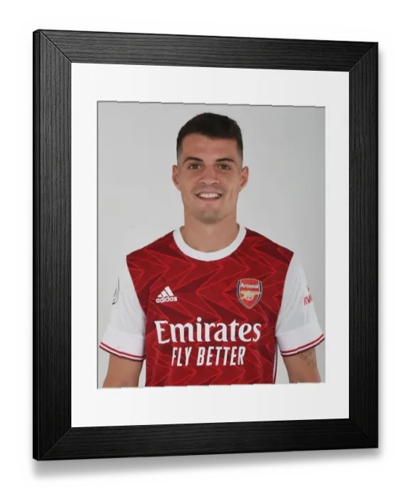 Framed Print : Arsenal's Granit Xhaka at 2020-21 Training Session Framed Print : Arsenal's Granit Xhaka at 2020-21 Training Session