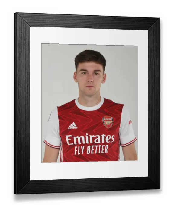 Framed Print : Arsenal Football Club: Kieran Tierney at 2020-21 First Team Training