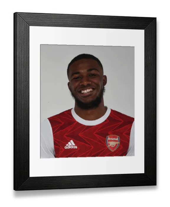 Framed Print : Arsenal Football Club: Ainsley Maitland-Niles at 2020-21 Training Session