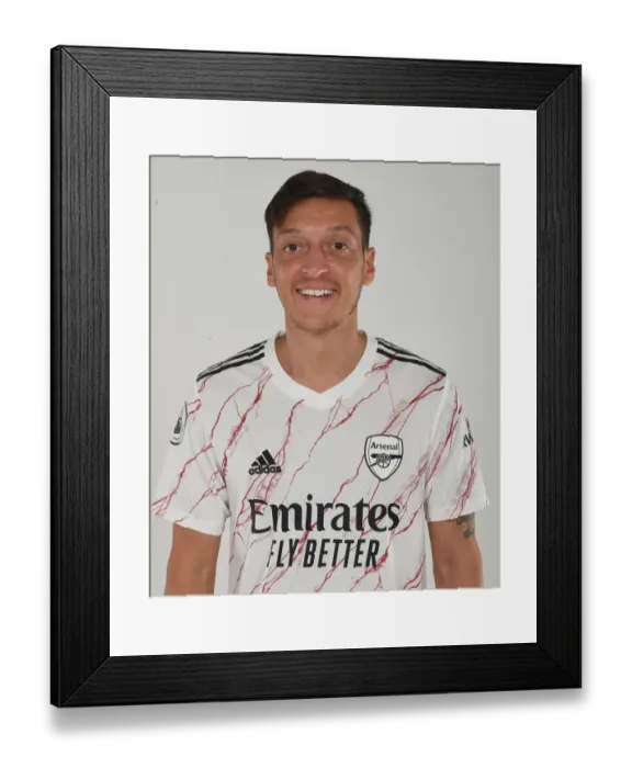 Framed Print : Arsenal First Team: Mesut Ozil Training Ahead of 2020-21 Season