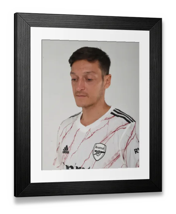Framed Print : Arsenal First Team: Mesut Ozil Training Ahead of 2020-21 Season