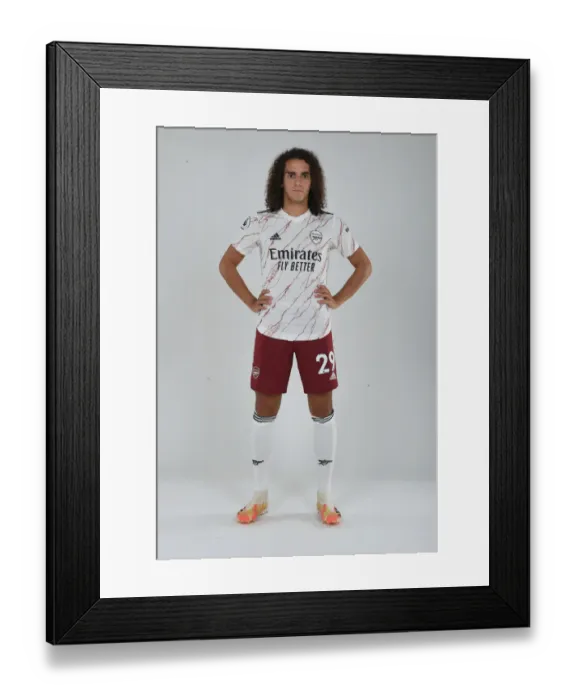 Framed Print : Arsenal's Matteo Guendouzi in Action: Training Sessions, 2020-21 Season