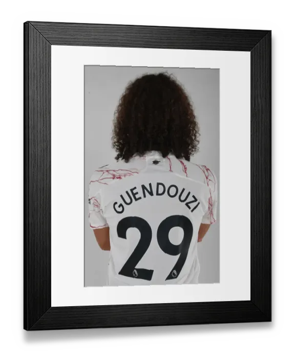 Framed Print : Arsenal 2020-21 First Team: Matteo Guendouzi at London Colney Training Ground