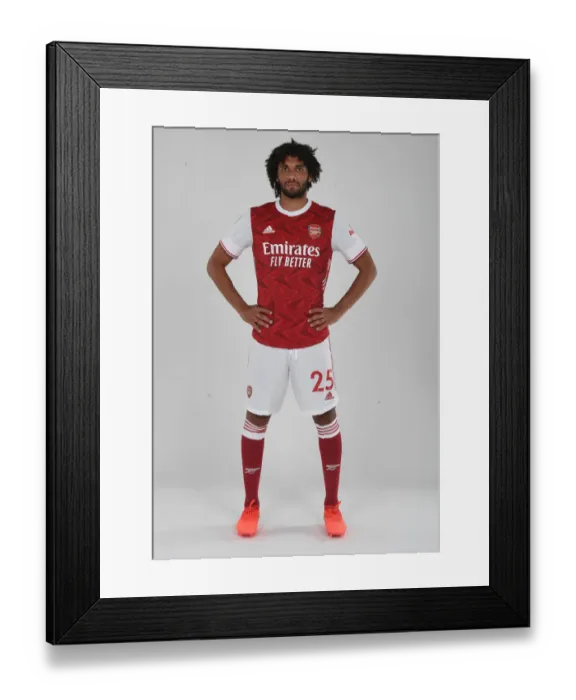 Framed Print : Arsenal's Mo Elneny in Training: 2020-21 Season