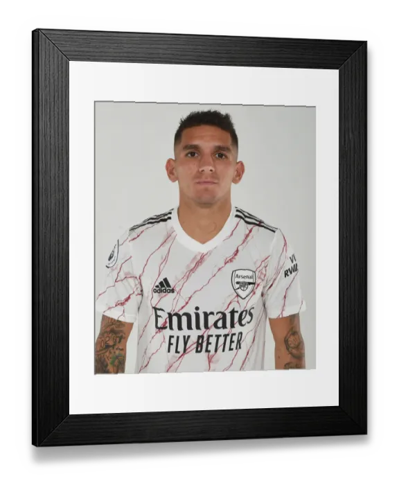 Framed Print : Arsenal's Lucas Torreira Prepares for 2020-21 Season in Training