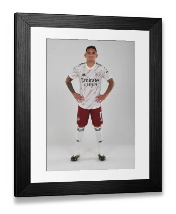 Framed Print : Arsenal's Lucas Torreira at 2020-21 Training Session