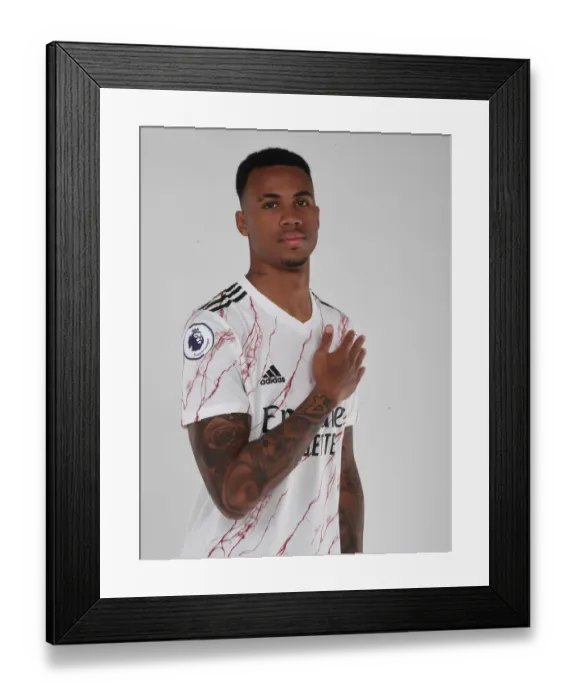 Framed Print : Arsenal FC: 2020-21 First Team - Gabriel Training at London Colney