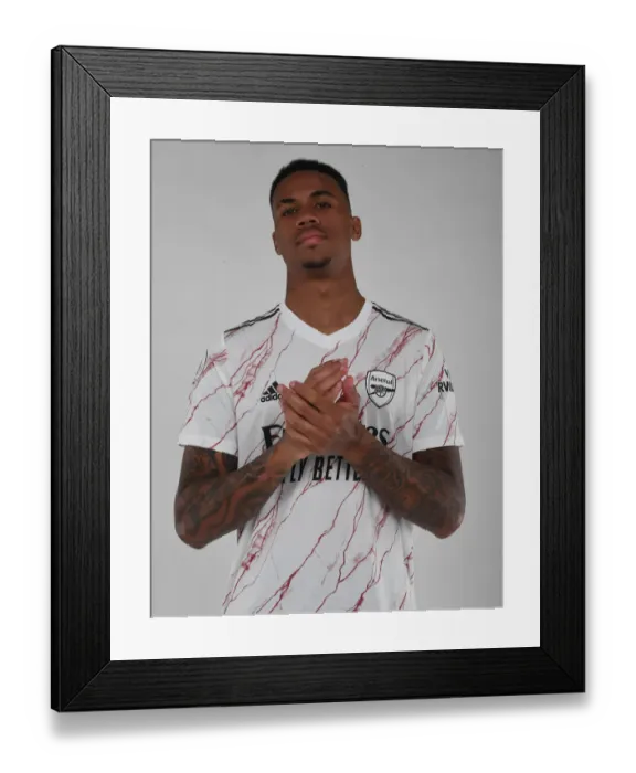 Framed Print : Arsenal's Gabriel Training at London Colney: 2020-21 Season Framed Print : Arsenal's Gabriel Training at London Colney: 2020-21 Season