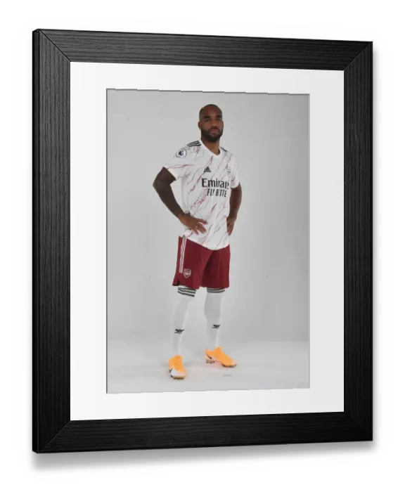 Framed Print : Arsenal's Alex Lacazette at 2020-21 Training Session