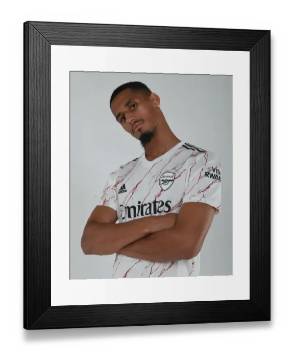 Framed Print : Arsenal 2020-21 First Team: William Saliba at Training