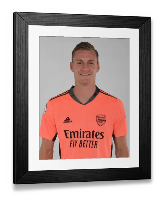 Framed Print : Arsenal FC 2020-21: Bernd Leno's Portrait