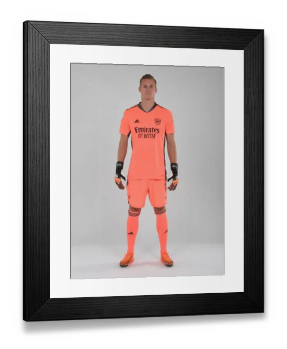 Framed Print : Arsenal FC: Bernd Leno at Training Ground, 2020-21 Season Framed Print : Arsenal FC: Bernd Leno at Training Ground, 2020-21 Season