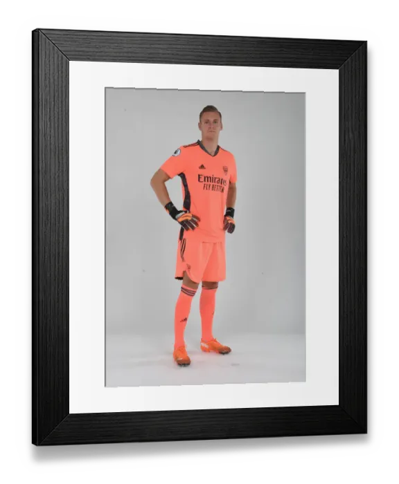 Framed Print : Arsenal FC 2020-21: Bernd Leno's Portrait Framed Print : Arsenal FC 2020-21: Bernd Leno's Portrait