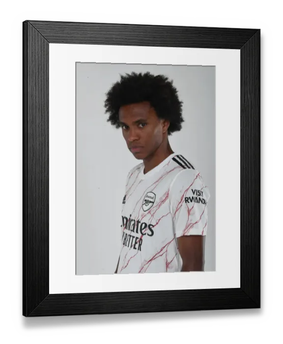 Framed Print : Arsenal Football Club: 2020-21 Team Photocall - Willian at Training Session