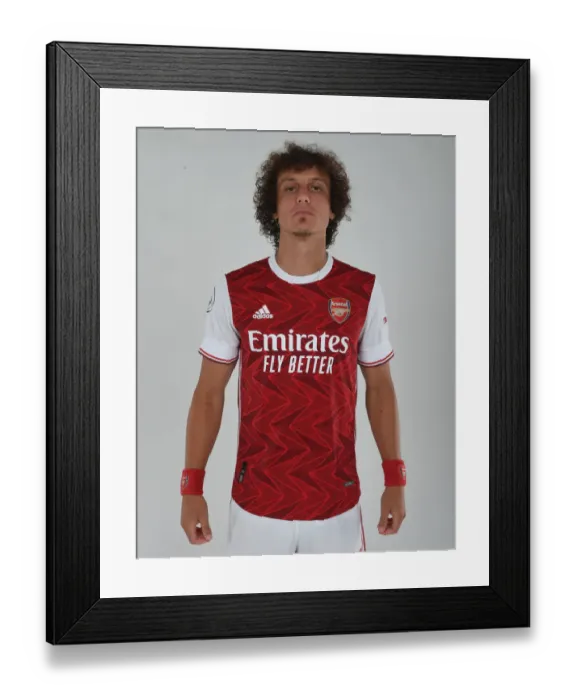 Framed Print : Arsenal First Team 2020-21: David Luiz Kick-Off Photocall