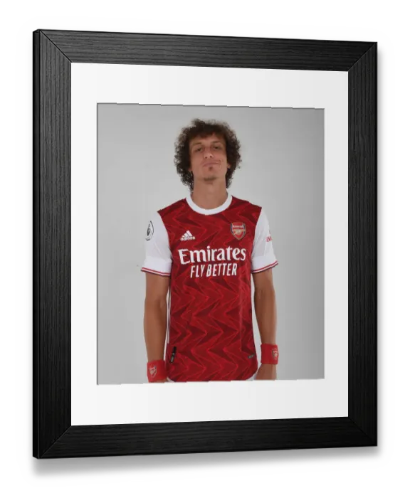 Framed Print : Arsenal Football Club: David Luiz Training at London Colney (2020-21 Season)