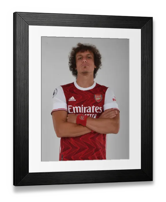 Framed Print : Arsenal First Team: 2020-21 Season - David Luiz in Training