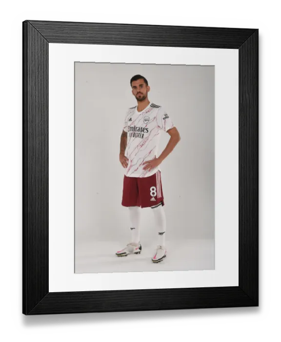Framed Print : Arsenal's Dani Ceballos Training at London Colney during 2020-21 Season