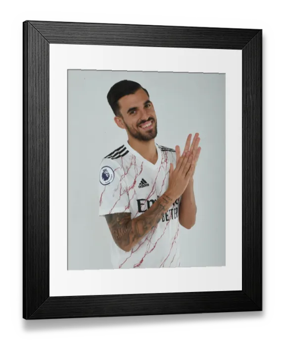 Framed Print : Arsenal First Team: 2020-21 Season Photocall with Dani Ceballos