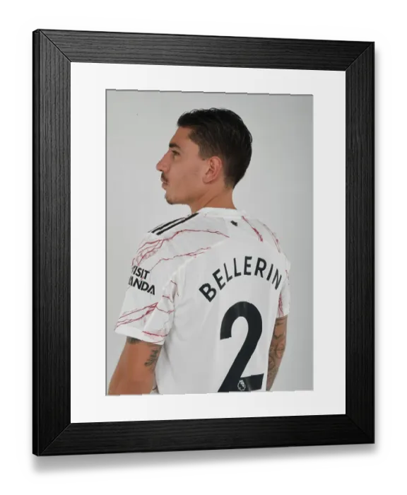 Framed Print : Arsenal's Hector Bellerin at 2020-21 First Team Photocall