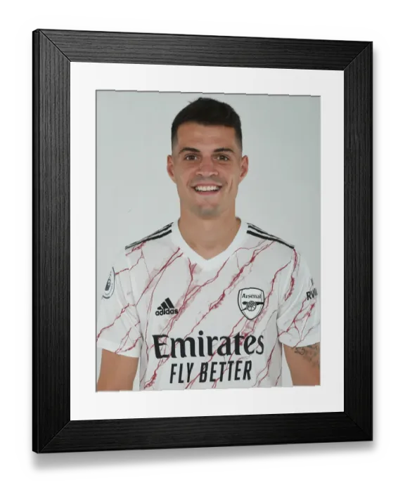 Framed Print : Arsenal Football Club: Granit Xhaka at 2020-21 Training Session Framed Print : Arsenal Football Club: Granit Xhaka at 2020-21 Training Session