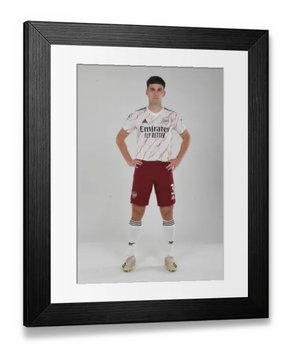 Framed Print : Arsenal First Team 2020-21: Kick-Off - Welcome Kieran Tierney