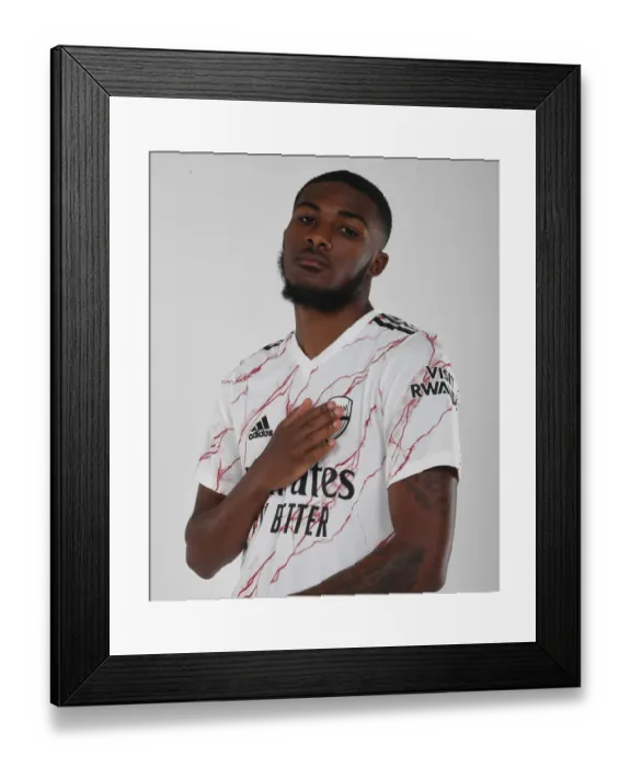Framed Print : Arsenal First Team: Ainsley Maitland-Niles Training, 2020-21 Season