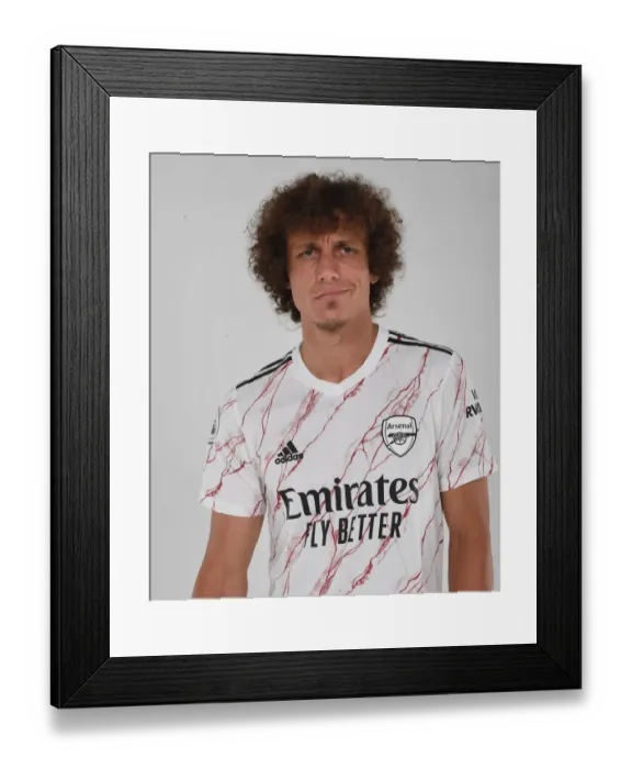 Framed Print : Arsenal's David Luiz Prepares for 2020-21 Season: Training at London Colney