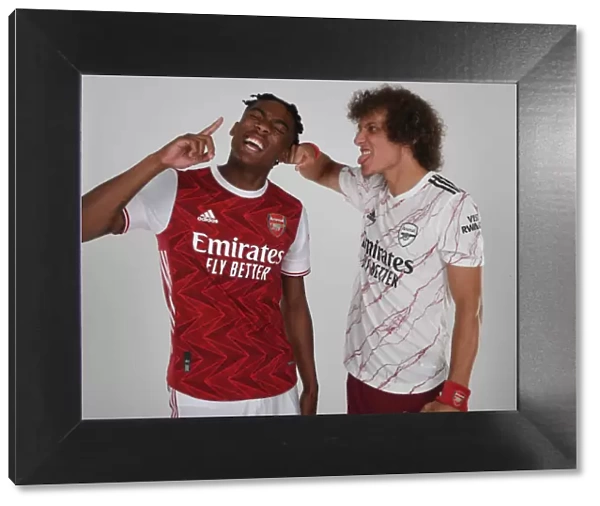 Arsenal Training: Joe Willock and David Luiz in Focus at London Colney (2020-21 First Team)