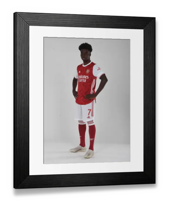 Framed Print : Arsenal First Team: Training with Bukayo Saka - 2020-21 Season