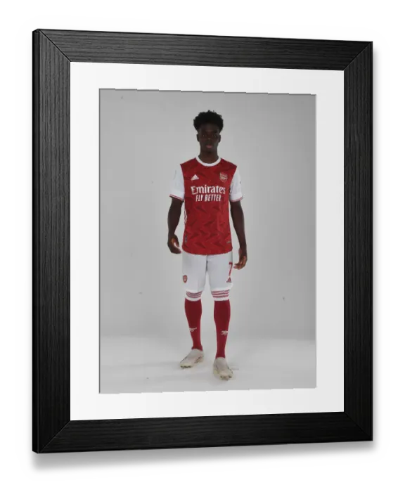 Framed Print : Arsenal Football Club: Bukayo Saka at 2020-21 First Team Training, London Colney Framed Print : Arsenal Football Club: Bukayo Saka at 2020-21 First Team Training, London Colney