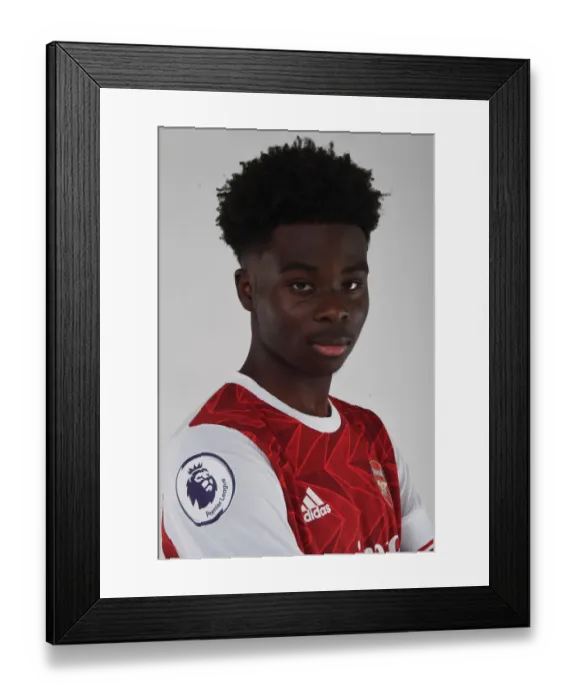 Framed Print : Arsenal's Bukayo Saka in Focus: 2020-21 Season Training Intensives