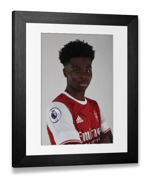 Framed Print : Arsenal's Bukayo Saka at 2020-21 First Team Training Session