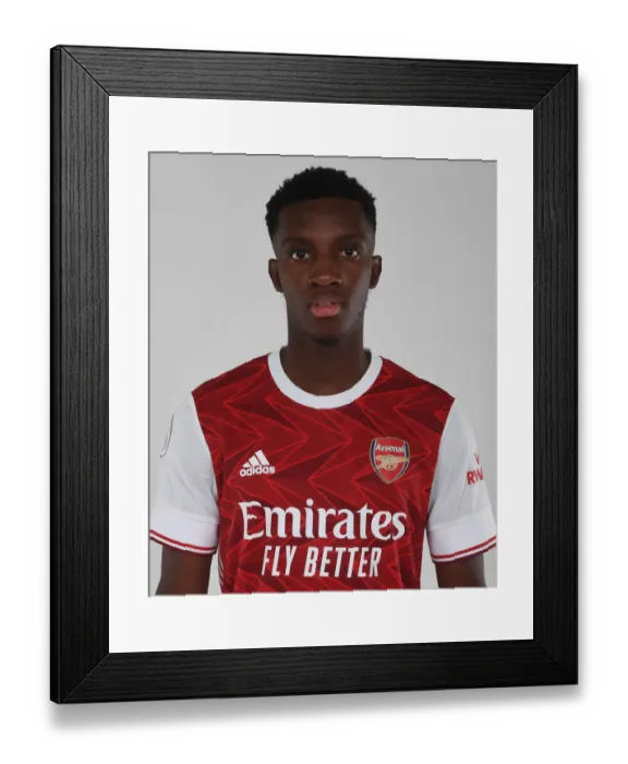 Framed Print : Arsenal's Eddie Nketiah at 2020-21 First Team Photocall Framed Print : Arsenal's Eddie Nketiah at 2020-21 First Team Photocall