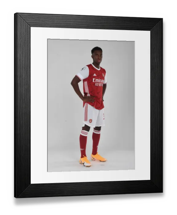Framed Print : Arsenal's Eddie Nketiah Gears Up for 2020-21 Season at Training
