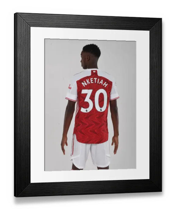 Framed Print : Arsenal's Eddie Nketiah in Training: 2020-21 Season