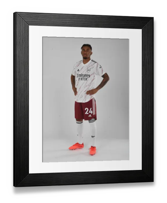Framed Print : Arsenal First Team: Reiss Nelson at Training, 2020-21 Season