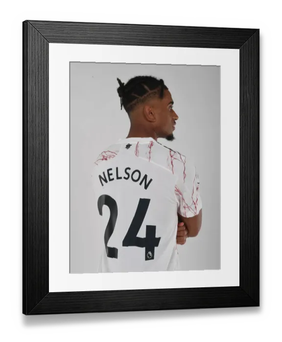 Framed Print : Arsenal First Team 2020-21: Reiss Nelson at Training