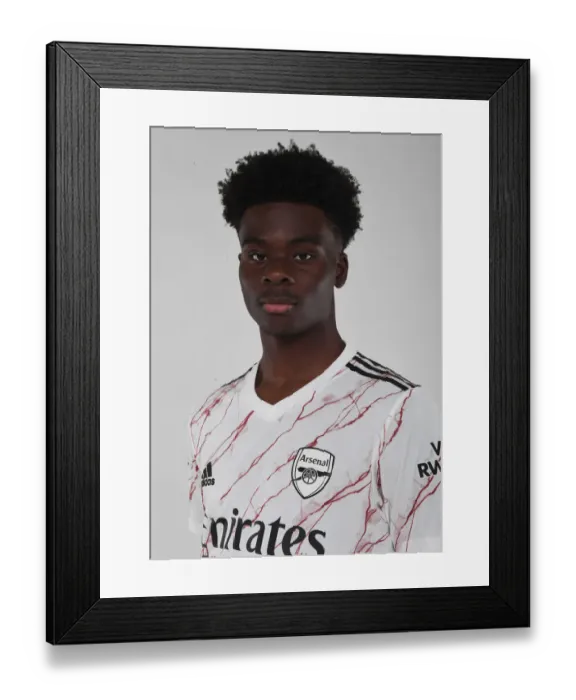 Framed Print : Arsenal First Team Training: Bukayo Saka, 2020-21 Season